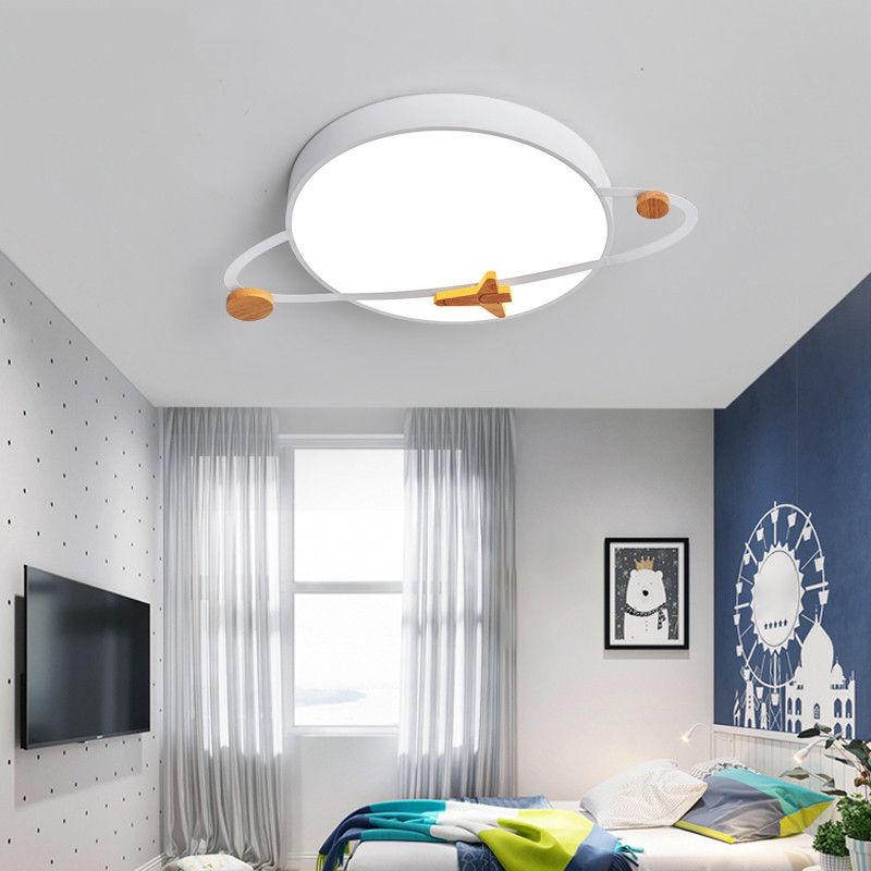 Modern LED Ceiling Light Gray/White Flush Mount Lighting for Home