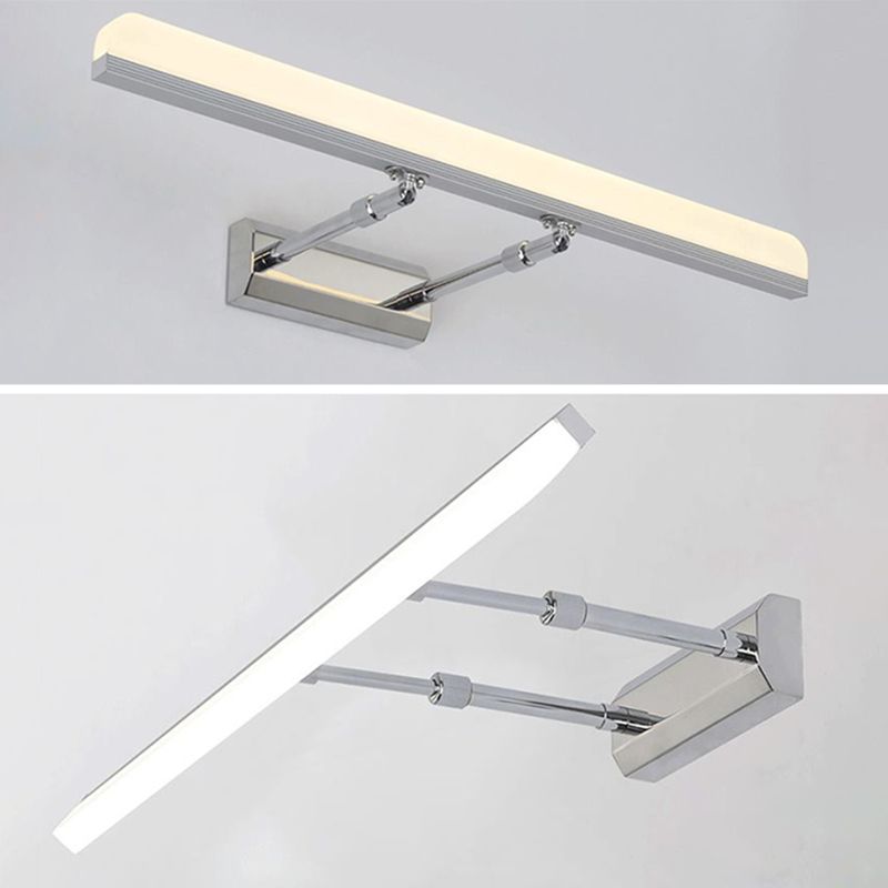 LED de aluminio LED lineal Plan de pared en moderna lámpara de pared de acero inoxidable de estilo conciso con sombra acrílica