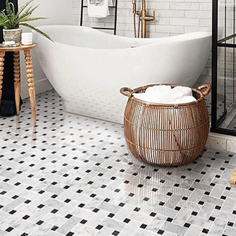 Modern Style Floor Tile Fabric Look Straight Edge Square Floor Tile