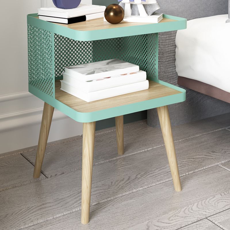 Open Storage Bedside Cabin Contemporary Night Table for Bedroom