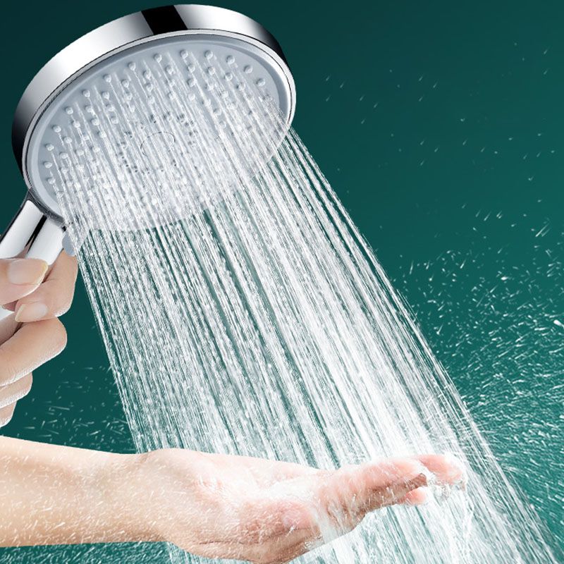 Round Handheld Shower Head Self-Cleaning Wall-Mount Shower Head