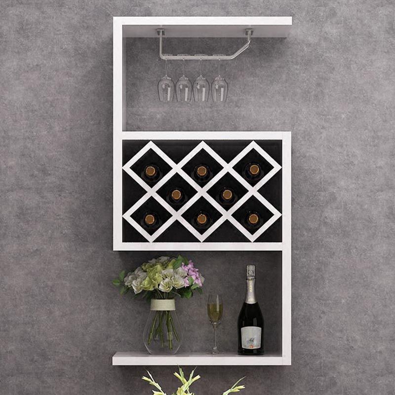 Wood Wall Mounted Modern Wine Rack 9"Wx42"H Wine Rack for Kitchen