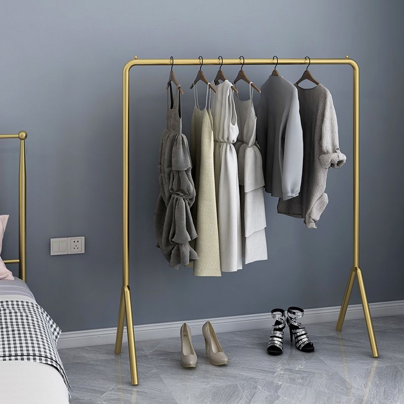 Industrial Style Coat Rack Pure Color Free Standing Metallic Coat Rack for Living Room