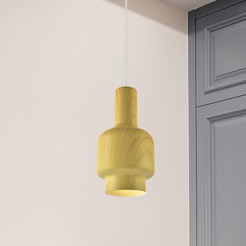 Blanc / vert 1 Light Pendant Plafond Light Warehouse Aluminium Water Pot Pot Suspension pour le salon