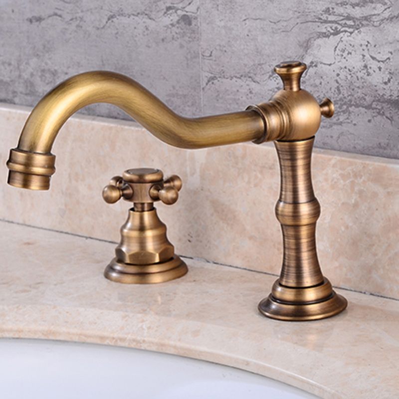 Widespread Bathroom Faucet 3 Holes Circular Vessel Sink Faucet