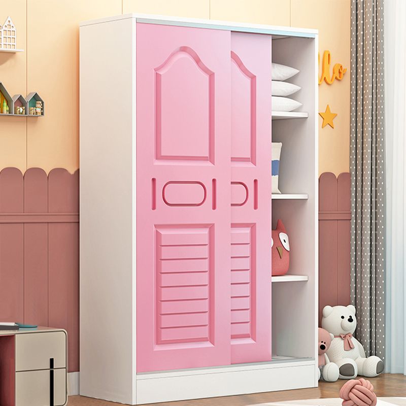 Contemporary Style Wardrobe Armoire Wood Wardrobe Closet With Door