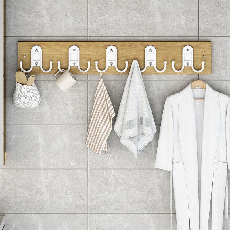 Contemporary Clothes Hanger Wall Mounted Coat Rack with Coat Hooks