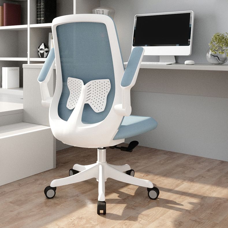 Modern Office Chair Removable Upholstered Arms No Distressing Desk Chair