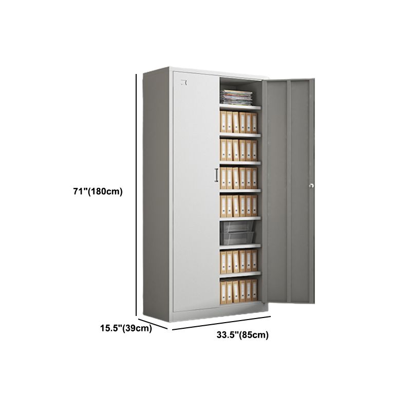 Fire-Resistant Filing Cabinet Vertical File Cabinet with Storage Shelves