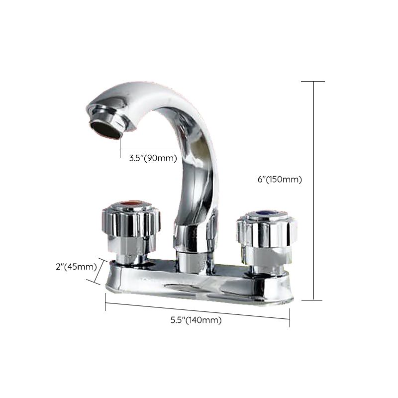 Modern Style Vessel Faucet Copper Knob Handle Low Arc Vessel Faucet