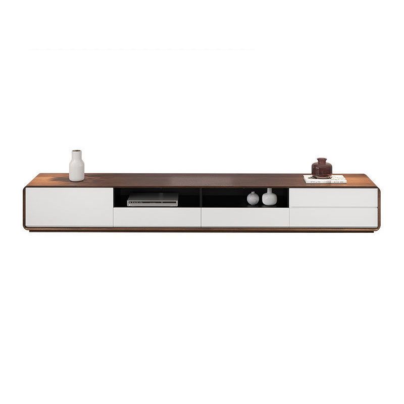 Scandinavian TV Console Wooden TV Media Console with Drawers