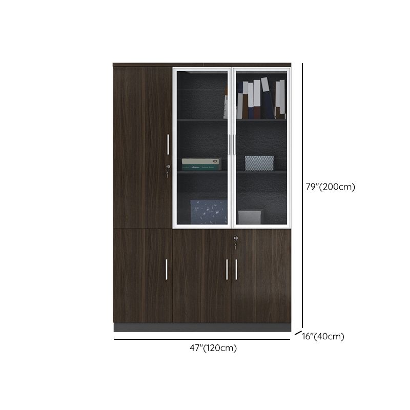 Medieval Modern File Cabinet Wooden Frame Vertical Filing Cabinet