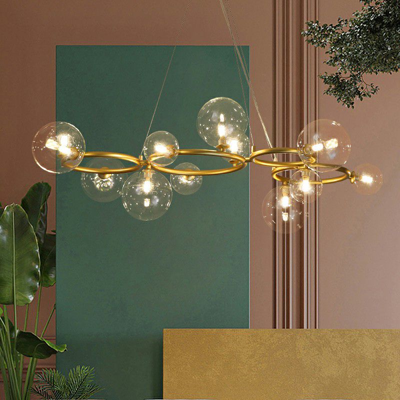 Cercles suspendus lustre de style nordique