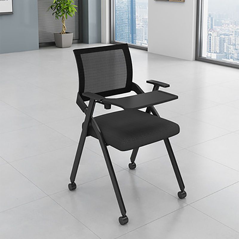 Mid Back Home Office Chair Black Frame Conference Chair Arm Chair