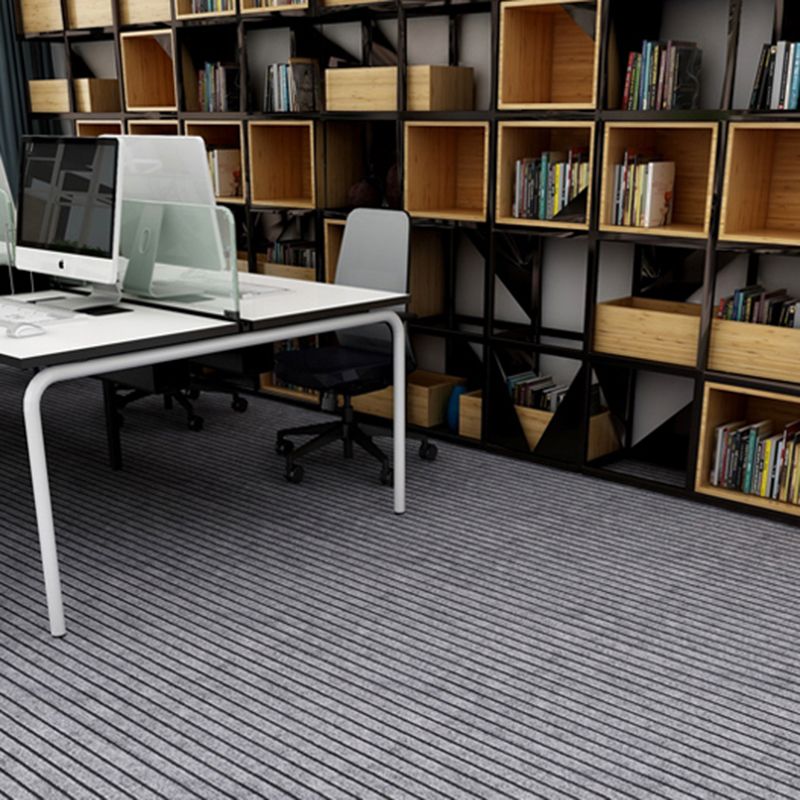 Dark Color Level Loop Carpet Tile Self Adhesive Indoor Office Carpet Tiles