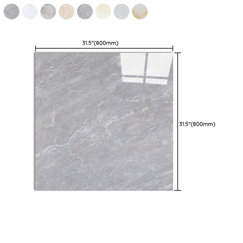 Waterproof Square Wall Tile Straight Edge Modern Style Wall Tile