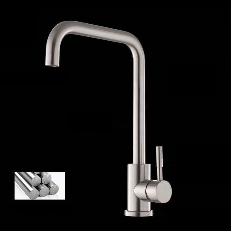 Modern 1-Handle Faucets Touchless Stainless Steel Standard Kitchen Faucets