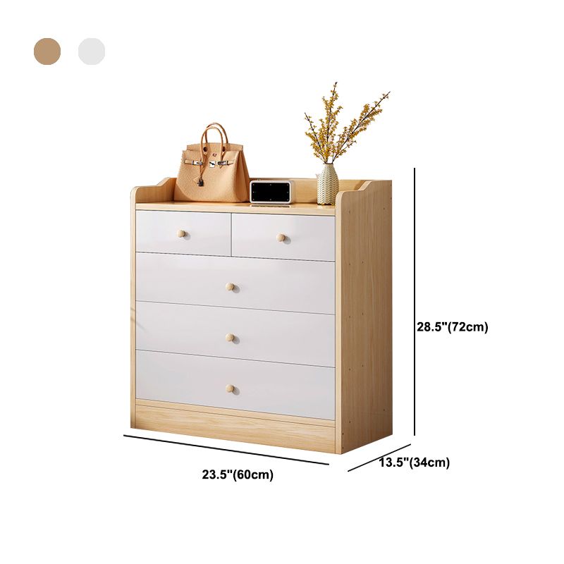 Bedside Storage Chest Dresser Modern Style Wooden Storage Chest for Bedroom