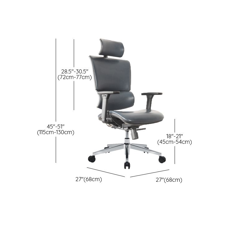 Removable Arms Office Chair No Distressing Ergonomic Desk Chair