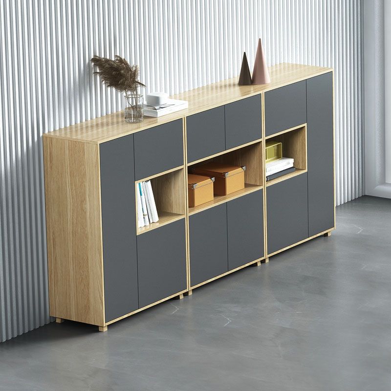 Contemporary File Cabinet Wood Frame Vertical File Cabinet for Office