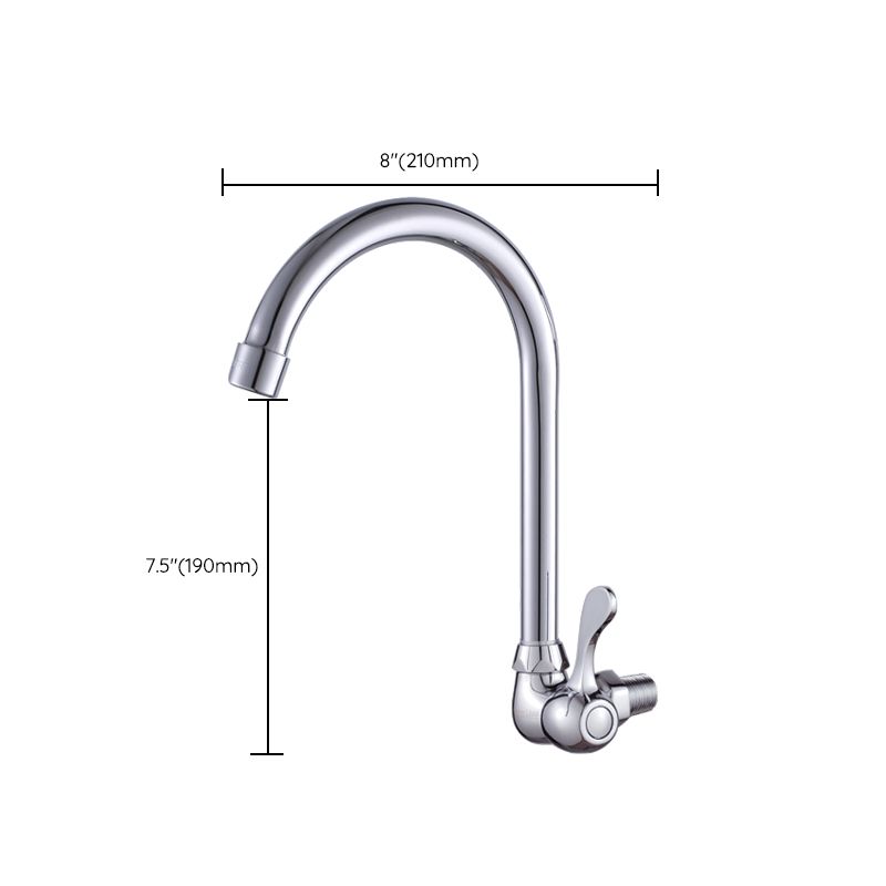 Modern Bar Faucet Brass Knob Handle Wall Mounted Pot Filler Faucet