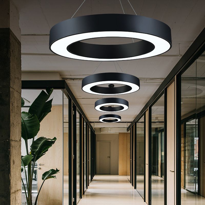 Modern Simple Hanging Light Circle Pendant Lighting Fixture for Meeting Room