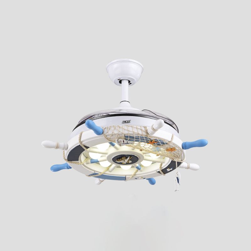 Modern Style Ceiling Fan Lighting Metal 8 Light Ceiling Fan Lamp for Children's Room