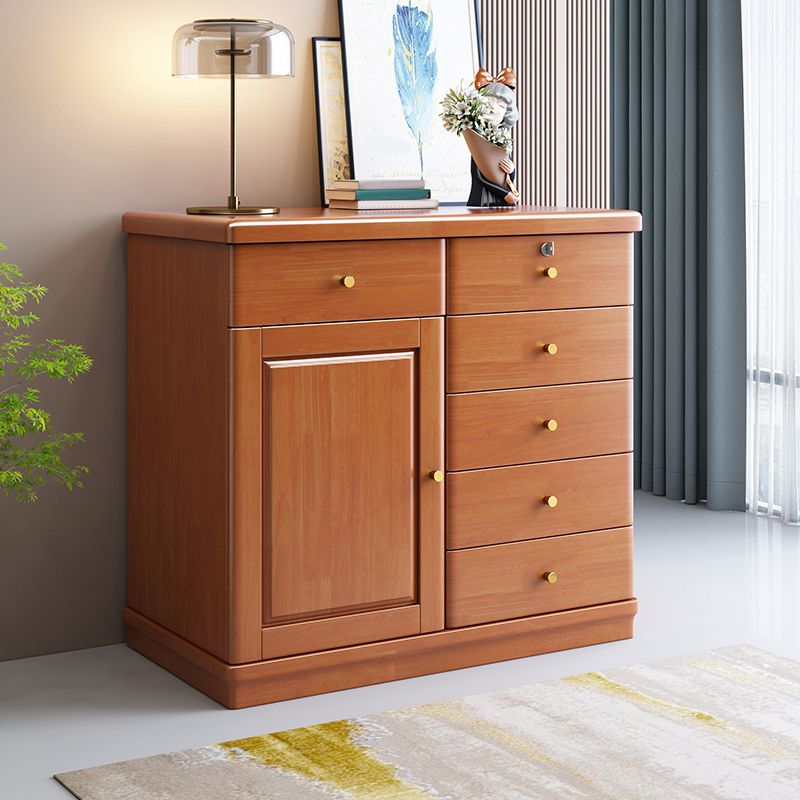 Cabinets Storage Glam Credenza Solid Wood Buffet Sideboard with Drawers