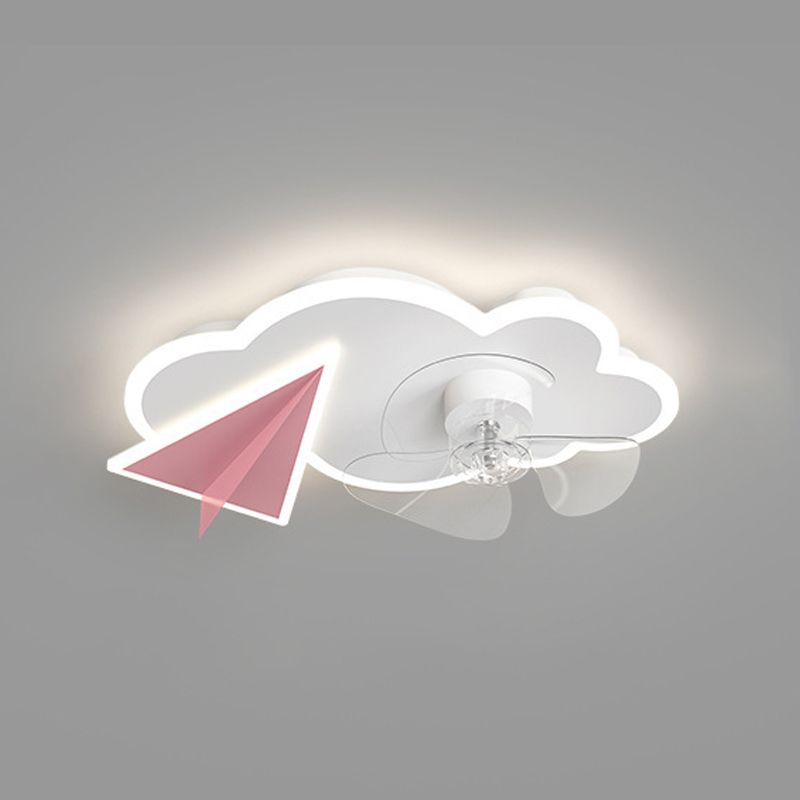 Cloud Semi Flush Mount Plafond Lampe de plafond Carton de chambre à coucher