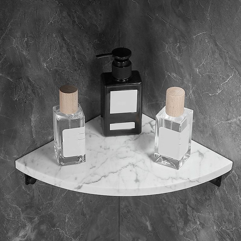 Metal & Marble Bathroom Hardware Set as Individual or as a Set in Black