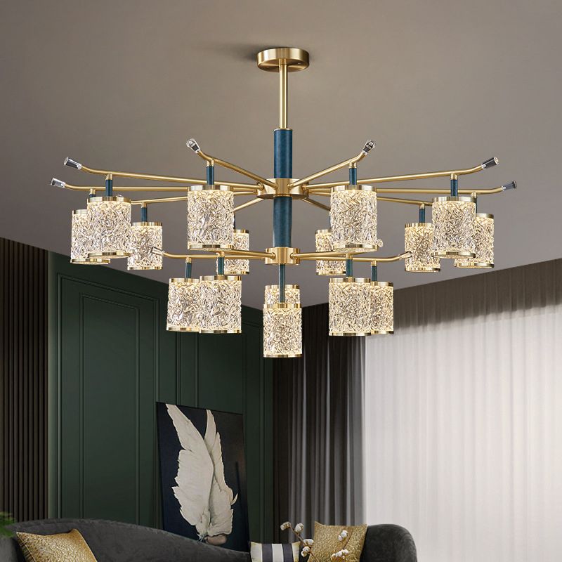 Metal and Acrylic Ceiling Chandelier Simple Contemporary Hanging Lamp for Sitting Room