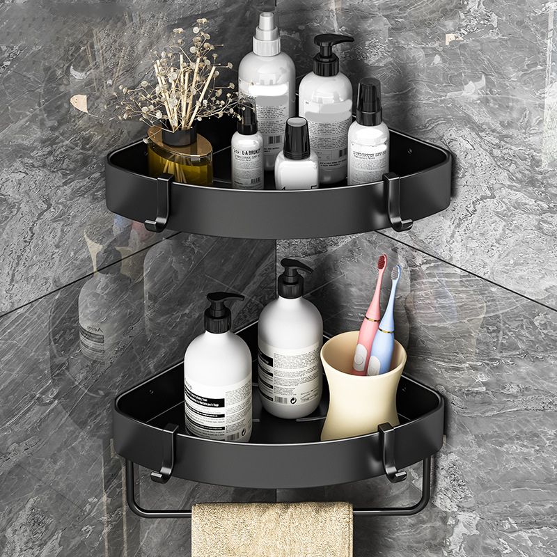 Modern Black and White Metal Bath Hardware Set Bath Shelf Bathroom Hardware Set