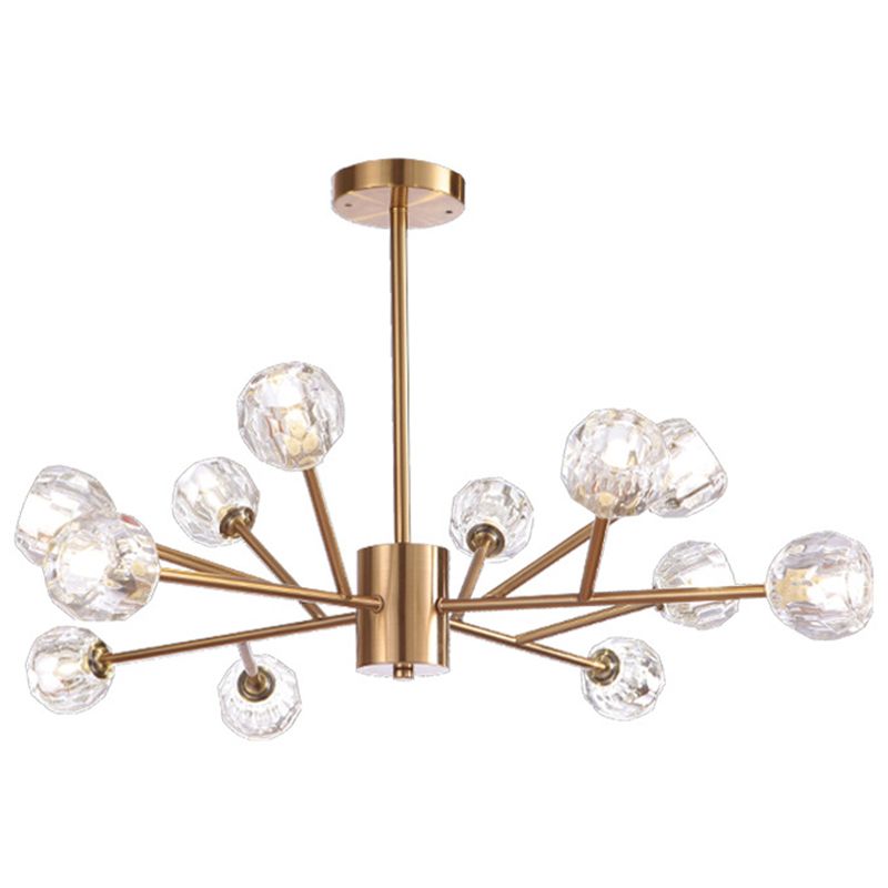 Spherical Chandelier Lighting Ultra-Contemporary Crystal Glass Hanging Ceiling Lights for Living Room