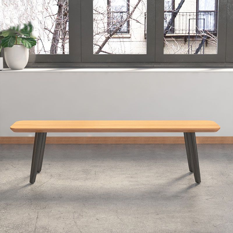 11.7-inch Width Modern Seating Bench Rectangle Solid Color Bench