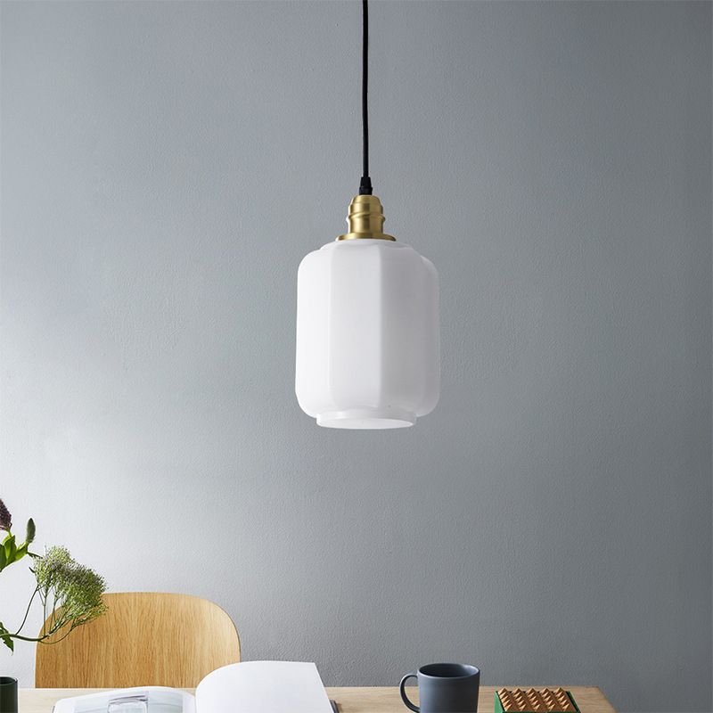 Pot Shade Hanging Lighting Modern Style Glass Multi Light Pendant Lamp for Bedside