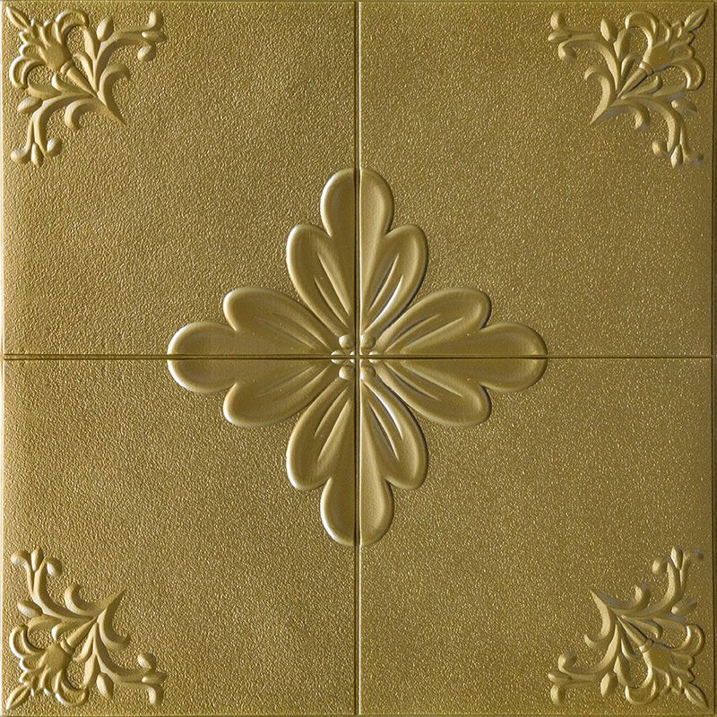 Indoor Home Wall Paneling 3D Floral Print Peel and Stick Waterproof Wall Panel