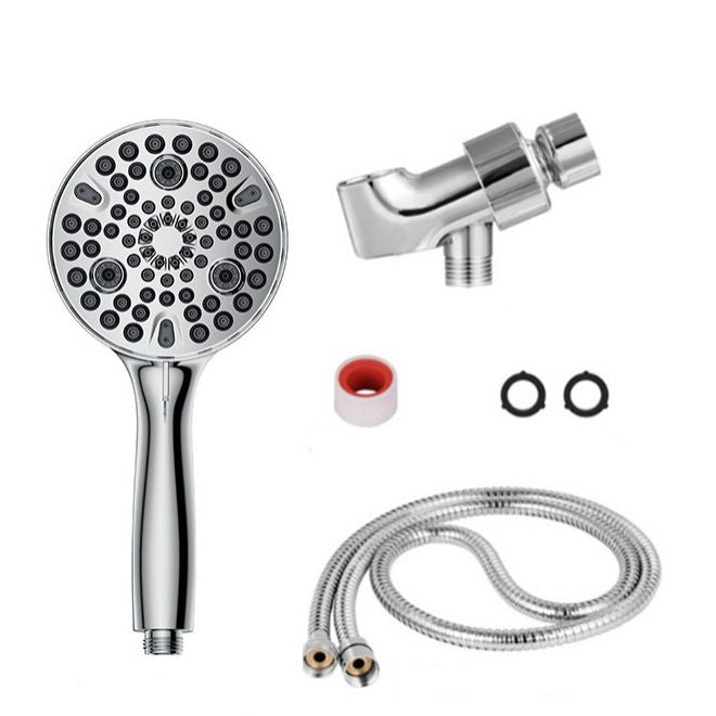 Round Handheld Shower Head Plastic Water Efficient Shower Head