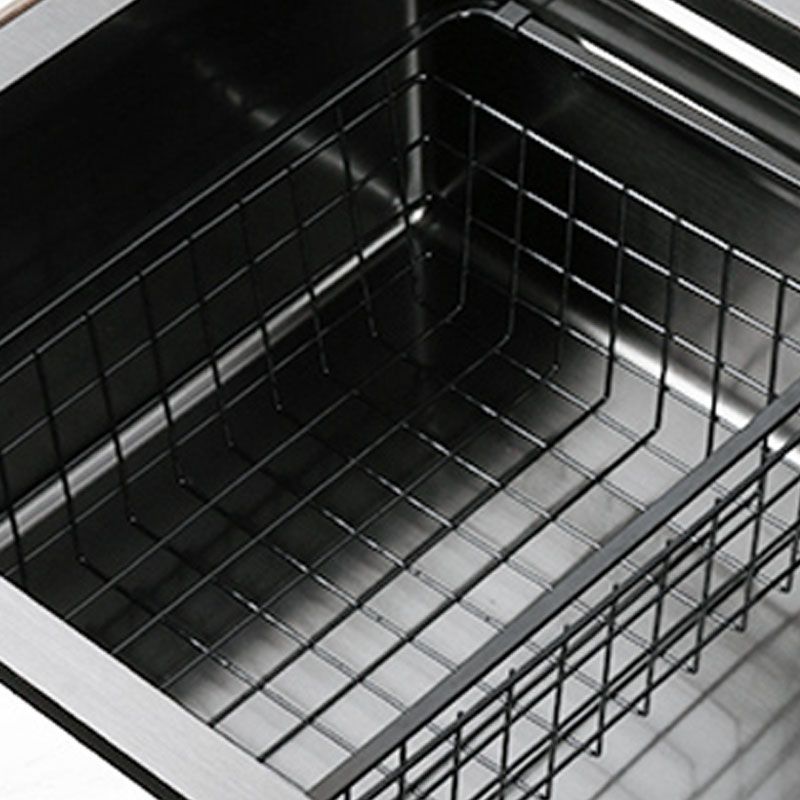 Contemporary Kitchen Sink Stainless Steel Kitchen Sink with Drain Assembly