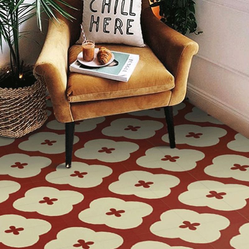 Modern Style Floor Tile Scratch Resistant Geometric Pattern Straight Edge Floor Tile