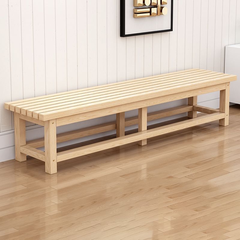 15.7" Wide Modern Entryway and Bedroom Bench Solid Wood Pine Bench