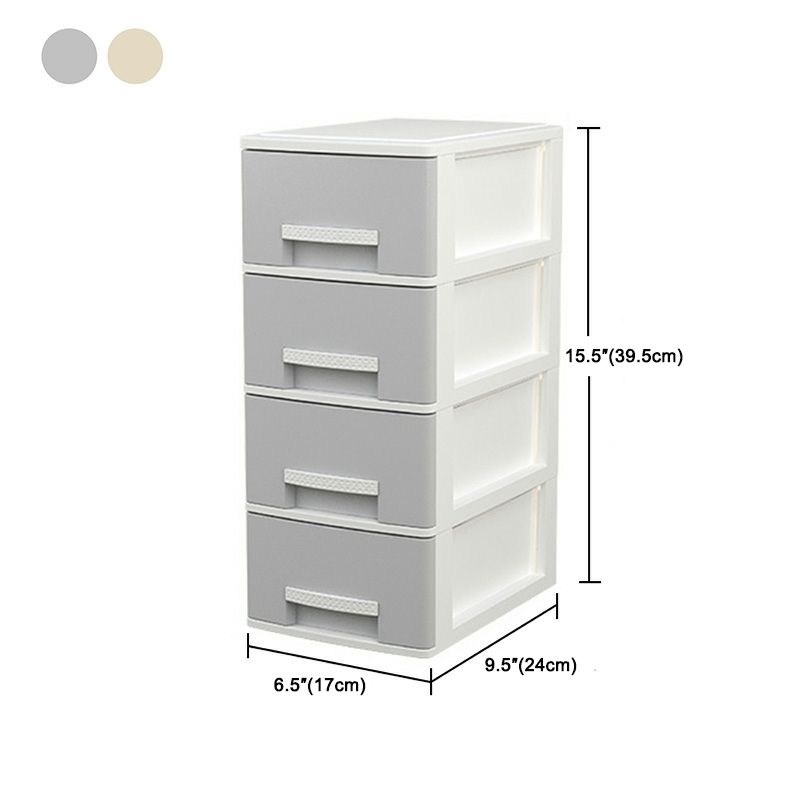 Contemporary File Cabinet Vertical Plastic File Cabinet with Drawers