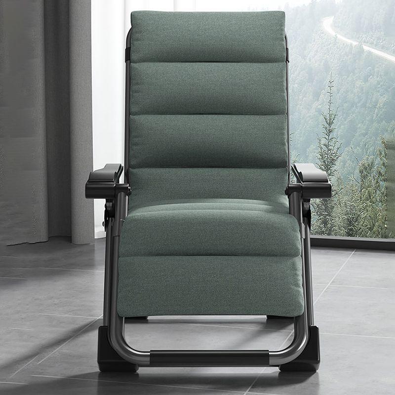 Polyester Blend Standard Recliner With Cup Holders and Legs for Bedroom