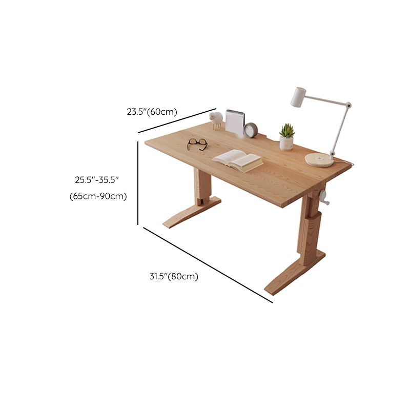 23.6" W Adjustable Desk Kids Desk Bedroom Solid Wood Kids Study Desk