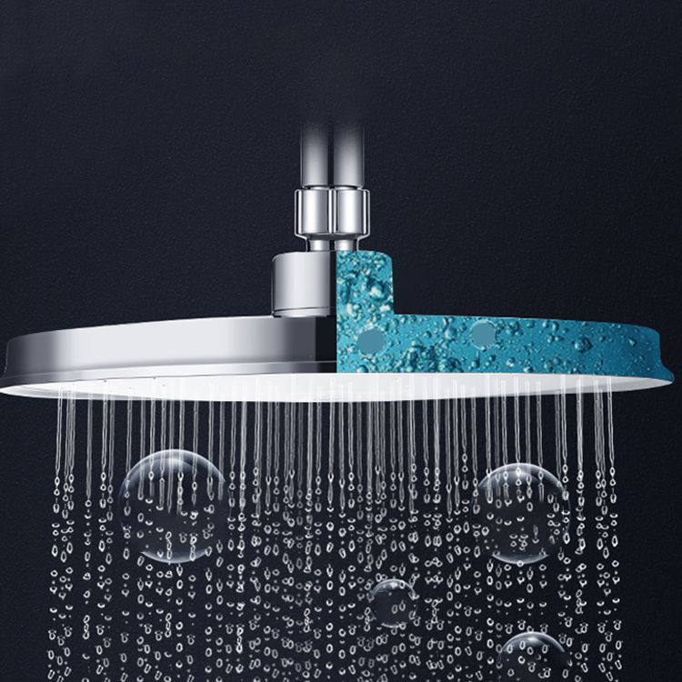 Round Shower Head Combo Modern Fixed Shower Head for Bathroom