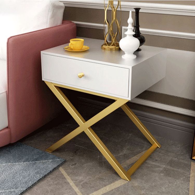 Wooden Bedside Cabinet Table Modern Minimalist Bedside Table with Legs