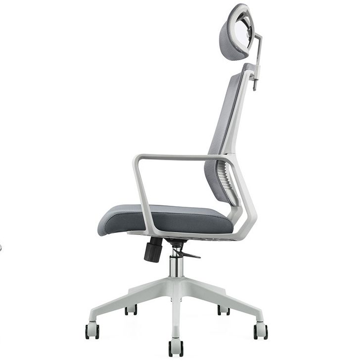 Modern Adjustable Arms Computer Chair with Wheels High Back Nylon Desk Chair