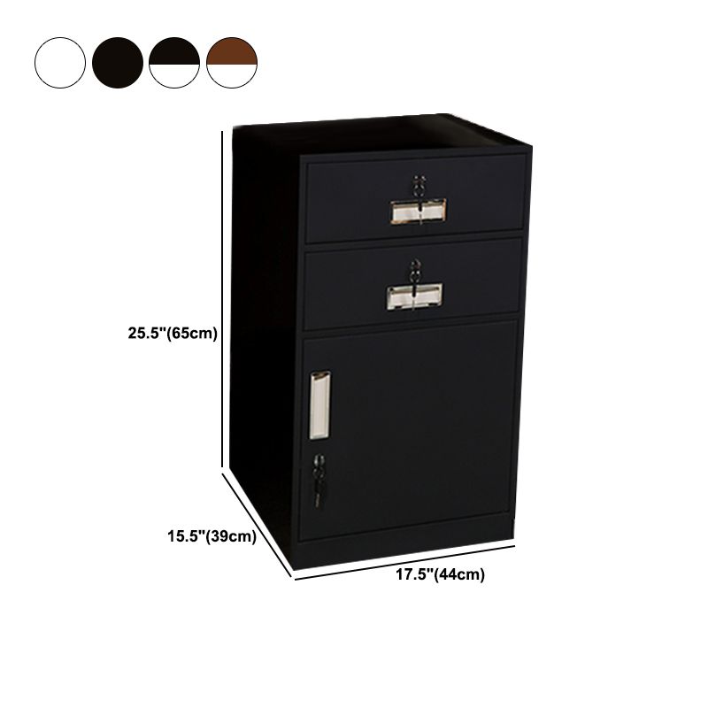 Vertical Filing Cabinet Metal Fire-Resistant File Cabinet with Storage