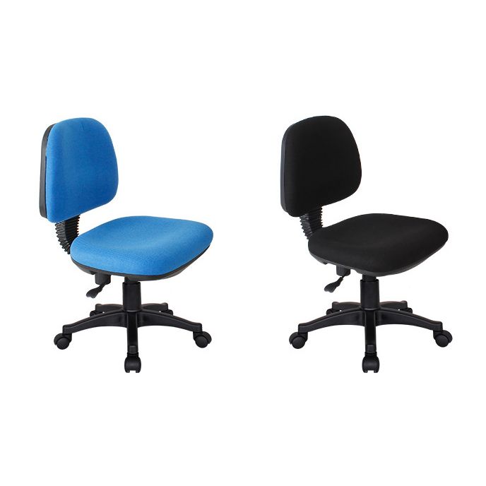 Modern Armless Upholstered Office Chair Slide Nylon Office Chair