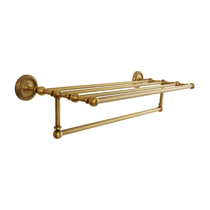 Brass Traditional Bathroom Accessory Set Vintage Bronze Bath Shelf/Towel Bar/Robe Hook