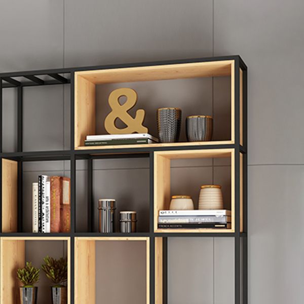 9.84"W Bookshelf Industrial Style Open Back Bookcase for Home and Office